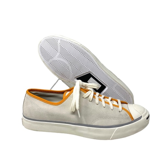 Converse Jack Purcell Low Suede Cream Orange Men Sneakers Custom 168160C-CROGWT - Picture 4 of 10